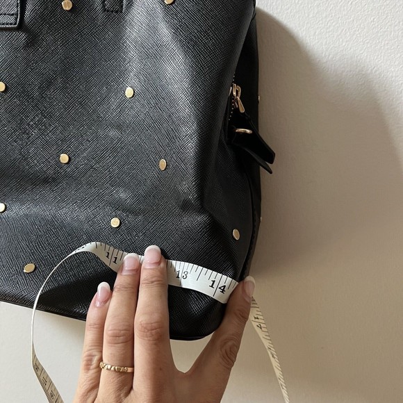 H&M Bags Hm Black Gold Studded Handbag Womens Medium Purse Classic